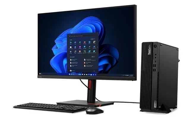 Lenovo ThinkCentre M70s Gen 5 Intel® Core™ i5 i5-14400 16 GB DDR5-SDRAM 512 GB SSD Windows 11 Pro SFF PC musta