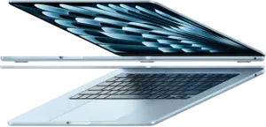 Apple MacBook Air 15 -kannettava (Apple M4, 24 Gt RAM, 512 Gt SSD, taivaansininen)