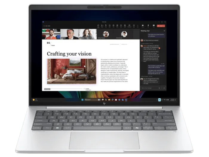 HP EliteBook 8 G1i AI Intel Core Ultra 5 225U Kannettava tietokone 33,8 cm (13.3") WUXGA 16 GB LPDDR5x-SDRAM 512 GB SSD Wi-Fi 7 (802.11be) Windows 11 Pro AI PC Hopea