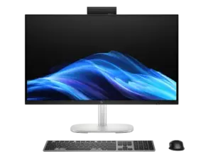 HP EliteStudio 8 G1i AI Intel Core Ultra 5 235 60,5 cm (23.8") 1920 x 1080 pikseliä Kosketusnäyttö All-in-one PC 16 GB DDR5-SDRAM 512 GB SSD Windows 11 Pro Wi-Fi 7 (802.11be) AI PC Hopea