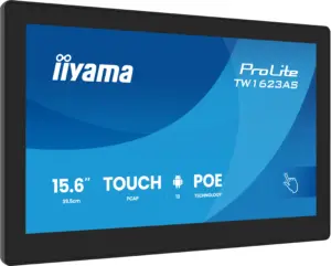 iiyama TW1623AS-B3P tietokoneen litteä näyttö 39,6 cm (15.6") 1920 x 1080 pikseliä Full HD LED Kosketusnäyttö Musta