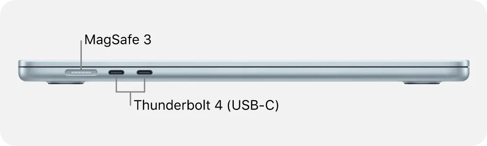 Apple MacBook Air 15.3" -kannettava (Apple M5 10-core, 16 Gt RAM, 512 Gt SSD, hopea)