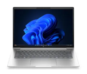HP E0QB1AT kannettava tietokone AMD Ryzen™ 5 230 35,6 cm (14") WUXGA 16 GB DDR5-SDRAM 512 GB SSD Wi-Fi 7 (802.11be) Windows 11 Pro Hopea